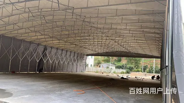 推拉雨棚户外工作棚篮球场雨棚仓库蓬物流篷医药棚通道 - 图片 3