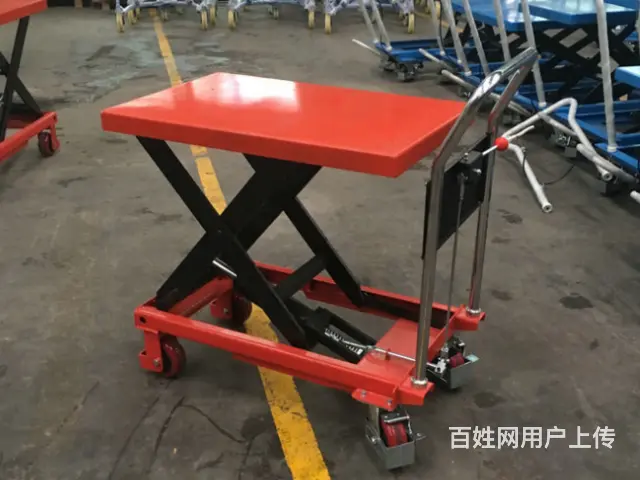 折叠塑料手推车双层平板车快递拉货车铁板车乌龟车搬运 - 图片 6