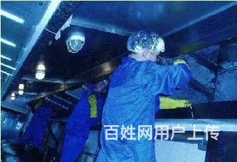 昆山巴城酒店单位食堂油烟管道清洗，风机净化器清洗 - 图片 1