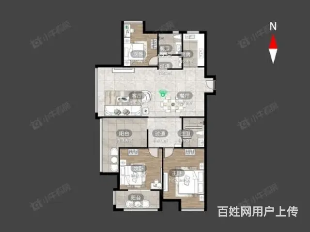 花语江南旁永宁雅苑 精装三房 送空中花园 全天采光 房东诚售 - 图片 12