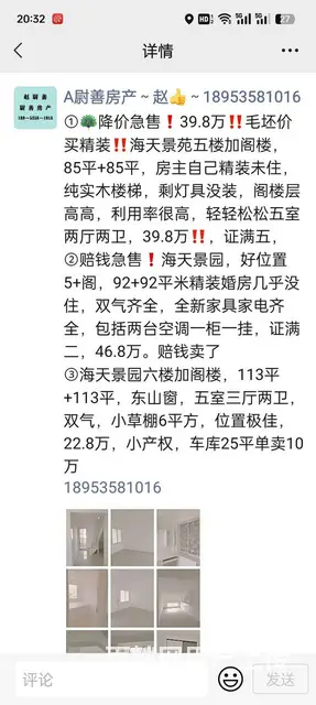 133水晶丽都，一二楼复式，带院，上下224平，一楼送40平 - 图片 9