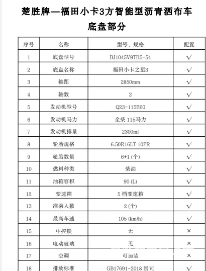 福田小卡沥青车，沥青洒布车多少钱 - 图片 6