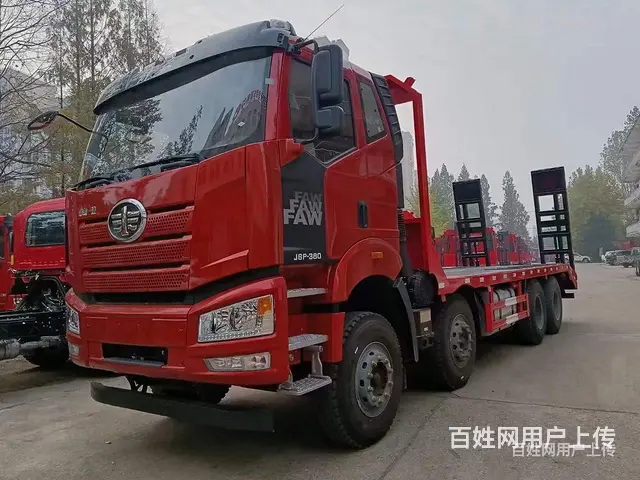 解放新款前四后八挖机板车 平板车 厂家报价 - 图片 9
