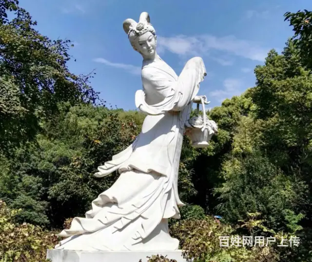 石雕飞天#人物雕塑 - 图片 1
