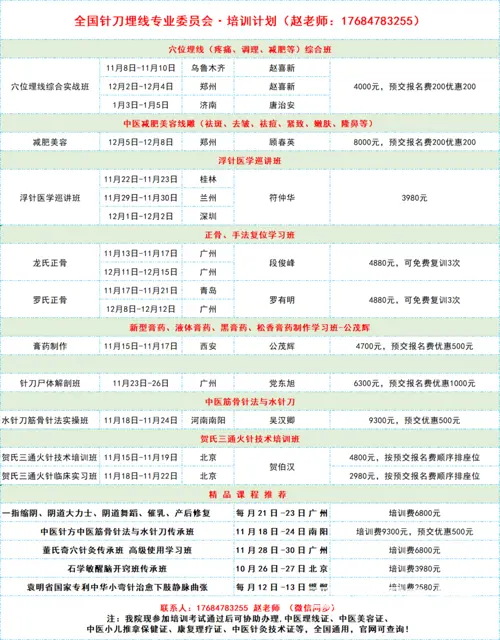 全国微创穴位埋线技术综合班 - 图片