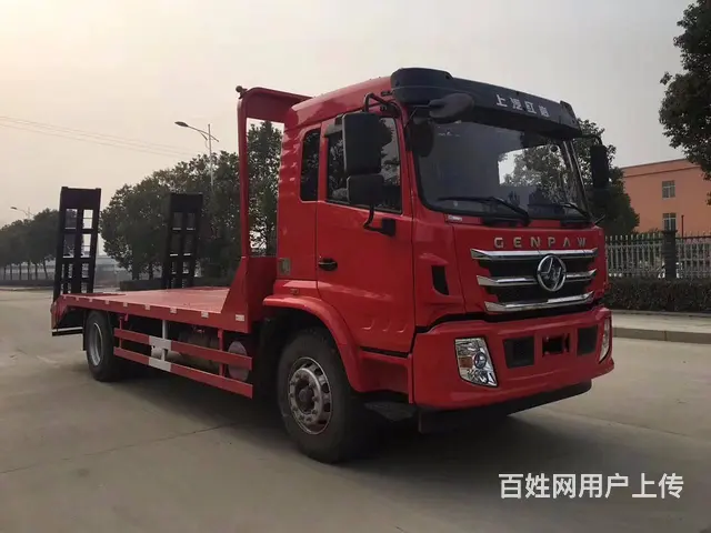 甘孜厂家直销红岩   拖8吨-30吨挖机平板车 - 图片 4