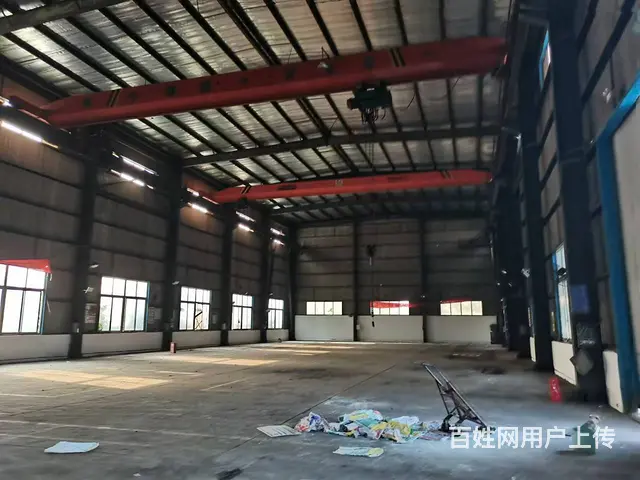 单层带行车钢结构厂房出租，厂房12米高行车10吨 - 图片