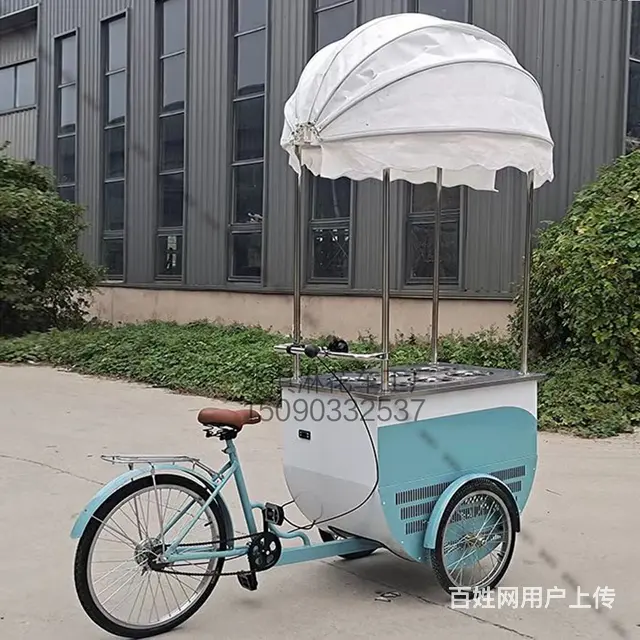 可移动冰淇淋花车电动倒骑驴 - 图片 5