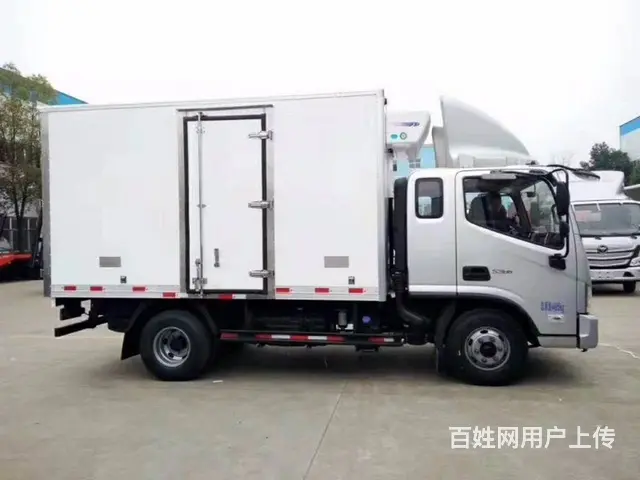 福田欧马可蓝牌4.2米冷藏车 肉钩雪糕冷冻车厂家 - 图片 5