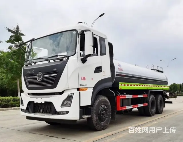 18吨后双桥洒水车 大型工地抑尘车 雾炮抑尘车价格 - 图片 1