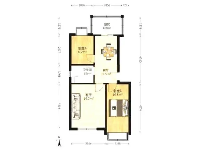 云龙里小区3室5楼设施全 - 图片 7