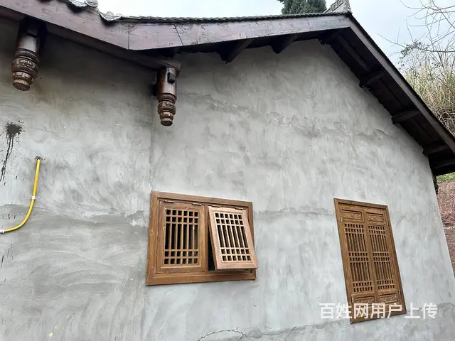 四川自贡中式实木门花格木窗实木雕花门 - 图片 11
