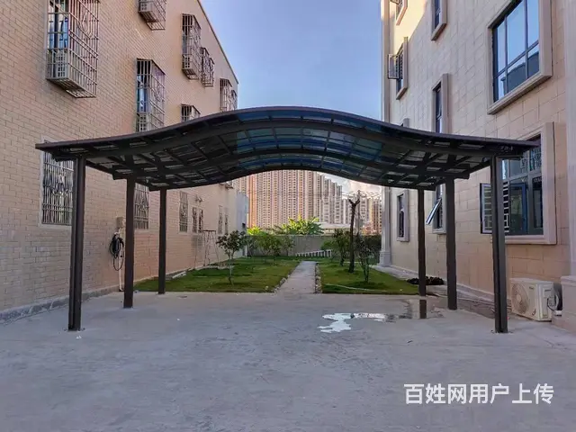 PC耐力板铝合金雨棚厂家定制别墅露台棚停车棚凉亭房 - 图片 11