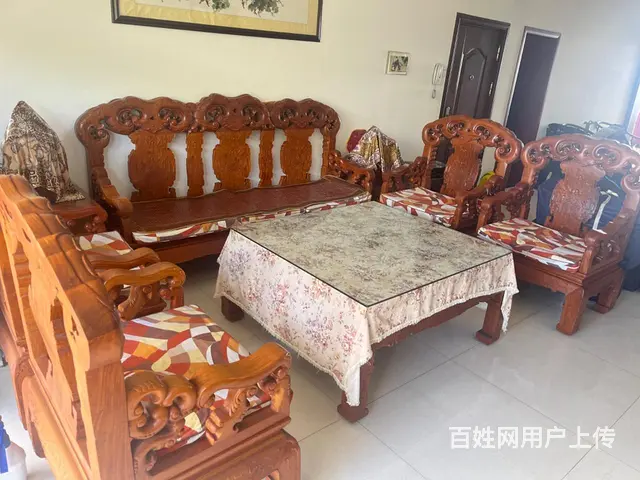10件套黄花梨沙发和7件套歺桌椅黄花梨木 - 图片 8