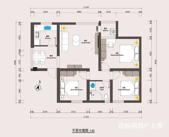 柠溪无税159万元青竹花园一期精装修88平 - 图片 11