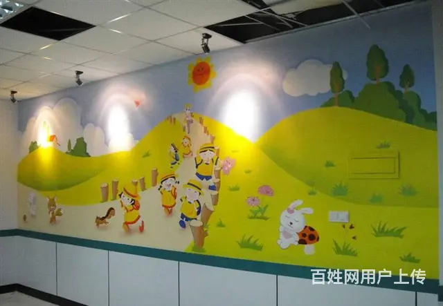 平果市幼儿园墙体手绘墙绘 - 图片 1