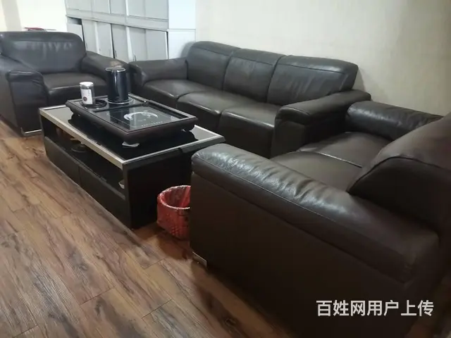 公司搬家二手真皮沙发便宜处理 - 图片 1