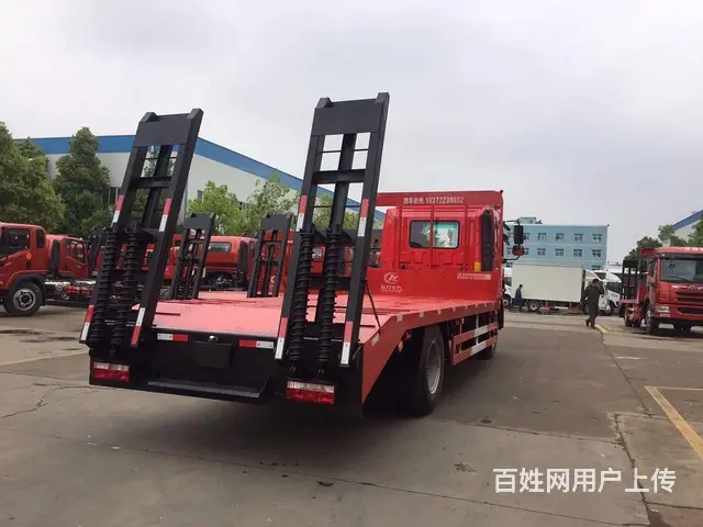 南充平板车 拖6吨-40吨挖机平板拖车直销厂价格优 - 图片 4
