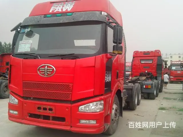 解放j6二手半挂双驱红色半挂牵引车 - 图片 4