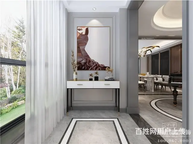 美式轻奢风格460平米别墅装修案例 - 图片 9