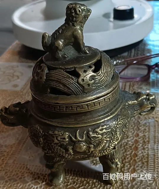 古董铜器黄铜香炉 - 图片 3