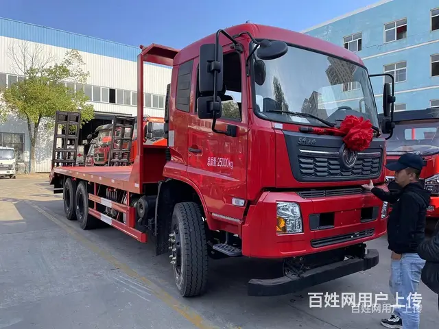 东风柳汽 6-15吨挖机平板运输车 价格低有现车 - 图片 5