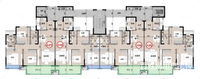 吾悦华府电梯房12613楼 三室两卫，90万带车储，随意装修 - 图片 10