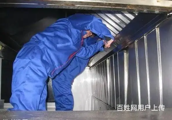 昆山巴城学校单位食堂油烟机清洗 风机净化器清洗 - 图片 1