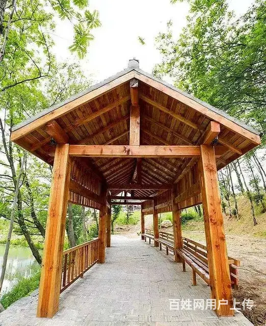 枣庄轻钢别墅  木屋凉亭岗亭可定制各种尺寸 - 图片 2
