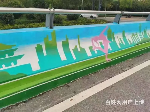 黄石小区美化墙绘新农村墙体彩绘烟囱美化 - 图片 1