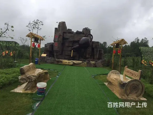 专业石雕铜雕玻璃钢（树脂）不锈钢，艺术草坪园林景观 - 图片 4