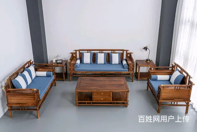实木大板桌（原木整板无贴皮）实木家具，茶盘，根雕 - 图片 2