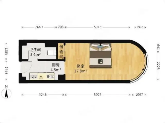 整租 华庭街 月河 二院 拎包入住 停车方便 多套单身公寓 - 图片 10