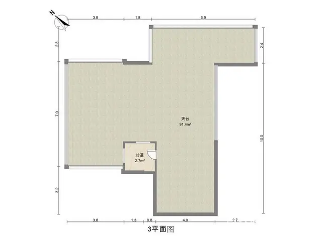 华发新城三期 5室2厅整租一线河景中空顶楼复式 - 图片 10