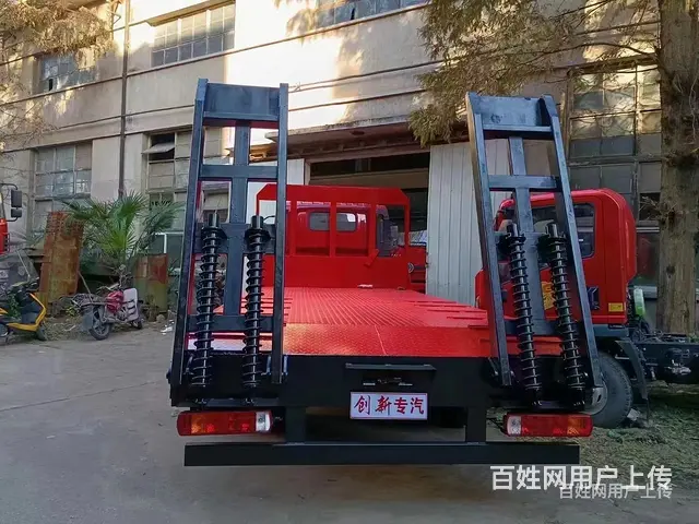 淮南国六解放虎V平板拖车120挖掘机拖车多少钱 - 图片 12