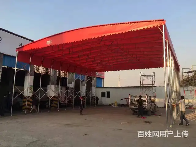 长沙推拉棚雨棚遮阳棚防违建大型物流棚 - 图片 8