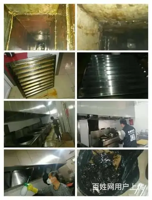昆山经济开发区单位食堂油烟机清洗，厨房油烟管道清洗 - 图片 2