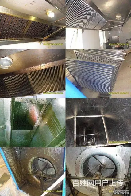 昆山陆家商场饭店油烟管道清洗 油烟机清洗风机维修 - 图片 1