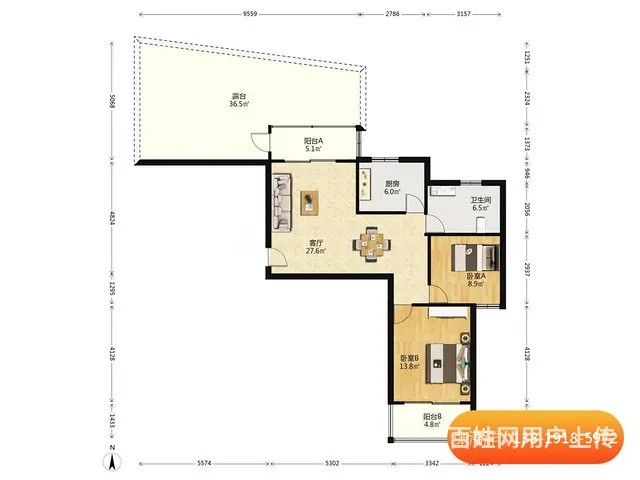 好房，双文澜+5号线地铁口+大露台 - 图片 7