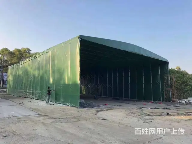 推拉棚大型活动棚移动伸缩蓬推拉帐棚仓库雨篷推拉棚移 - 图片 6