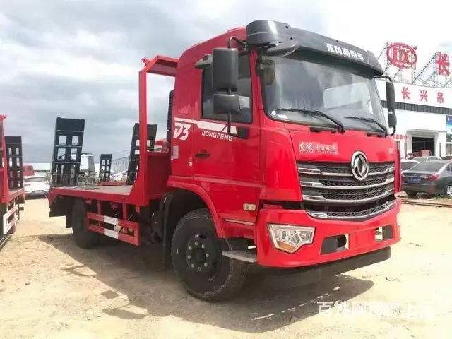 玉树东风D3挖机低平板车15吨挖机拖车分期利息优惠 - 图片 4