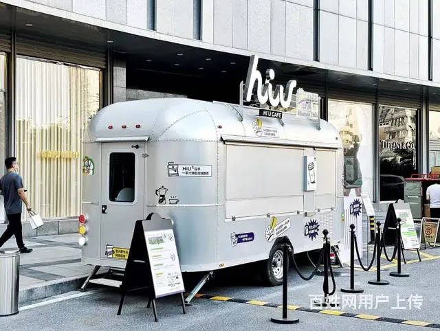 网红氧化铝餐车多功能美食车地摊车 - 图片 4