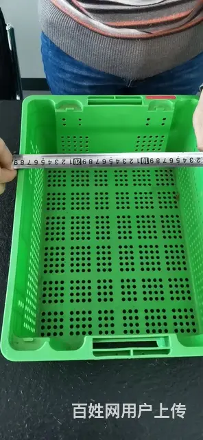 二手塑料筐 绿色错位筐共708个工业周转箱 - 图片 2