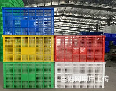 塑料卡板箱塑料围板箱中空板箱物流箱错位塑料筐塑料筐 - 图片 9