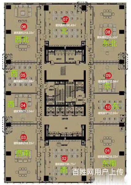 金融城写字楼，860、416、1935平方办公专用 - 图片 3