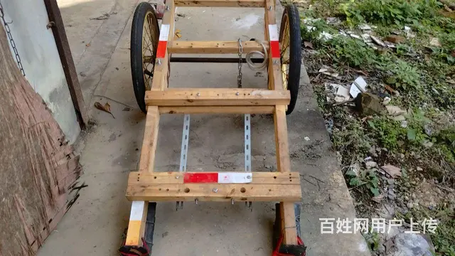 双轮车木质车架出售，适合摆地摊、拉重物等赚创业 - 图片 3
