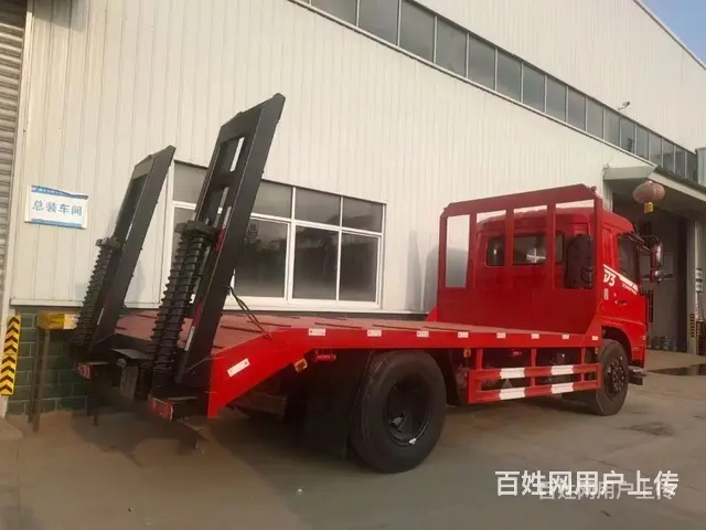 淮南东风D3挖机低平板车5米4拖板车分期利息优惠 - 图片 6