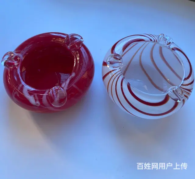 【搞定了！】低价出售收藏50多年的手工制作拉丝玻璃烟灰缸 - 图片 1