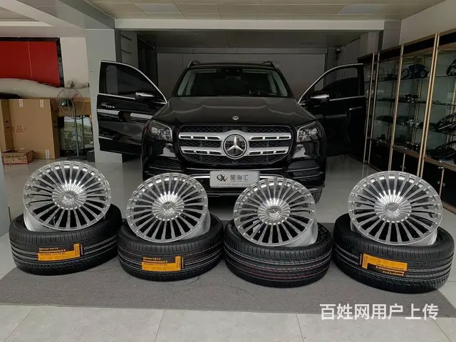 22款奔驰GLS450升级22寸锻造轮毂 增加稳定 - 图片 1