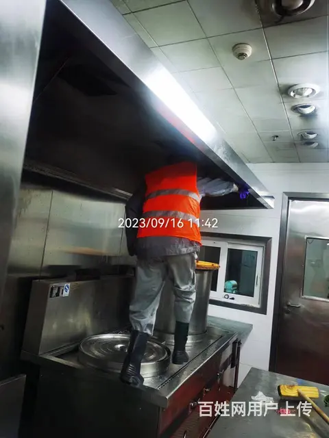 昆山千灯学校酒店厨房油烟机清洗公司 十年老牌公司 - 图片 9